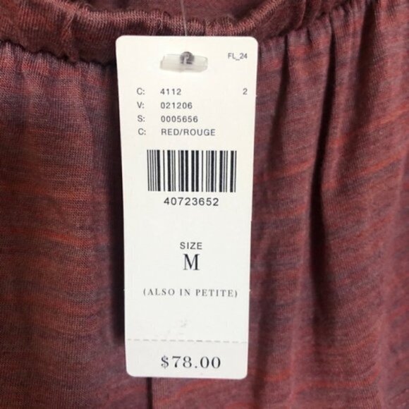 NEW Dolan Left Coast Charla Cold Shoulder Top M - Picture 8 of 8